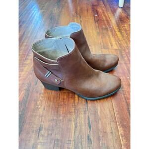 Soul Naturalizer Womens Calm Whiskey Brown Ankle Boots Sz 10 Boho Western Fall
